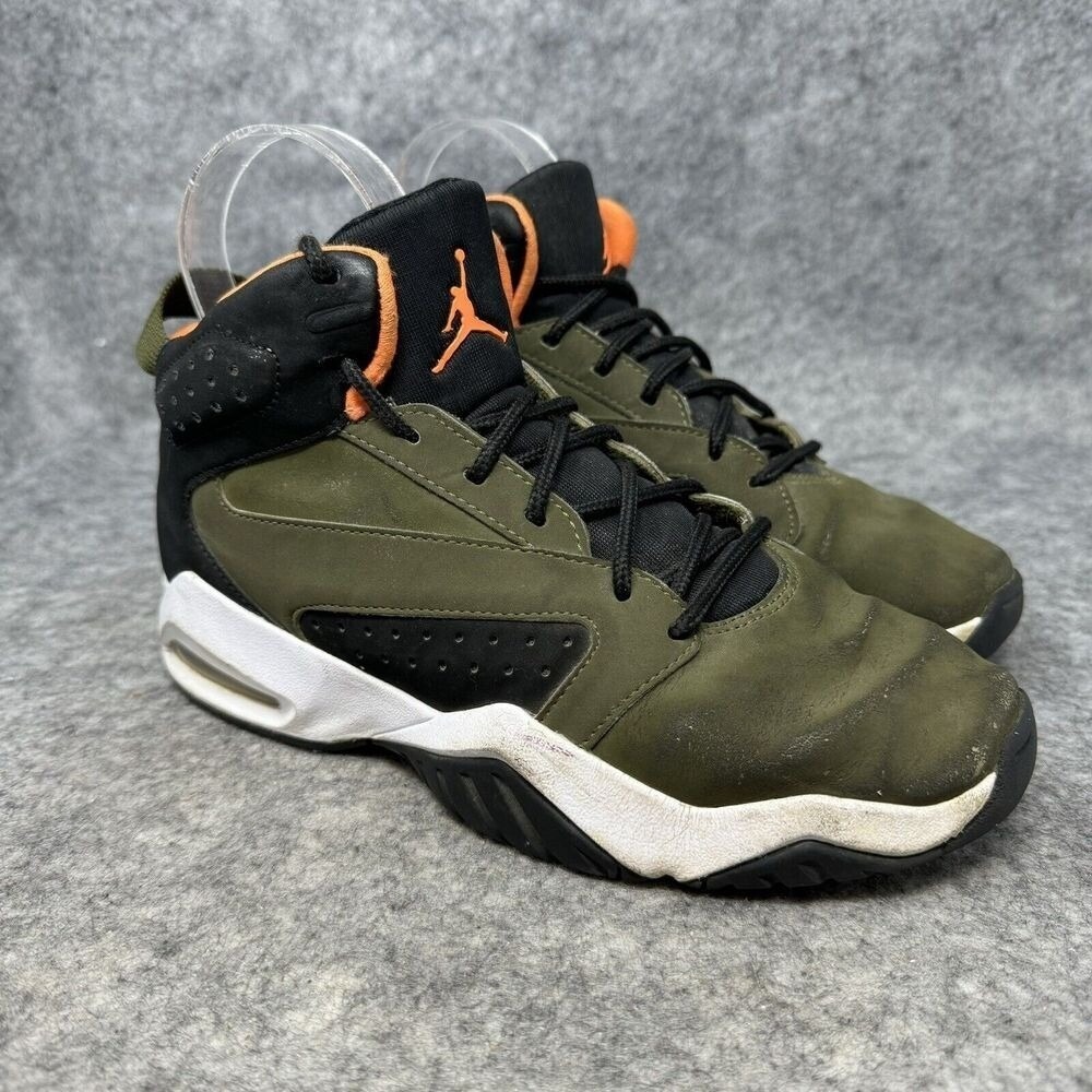Nike Air Jordan Lift Off Shoes Boys Size 4.5Y Basketball AR6346-300 Olive Green